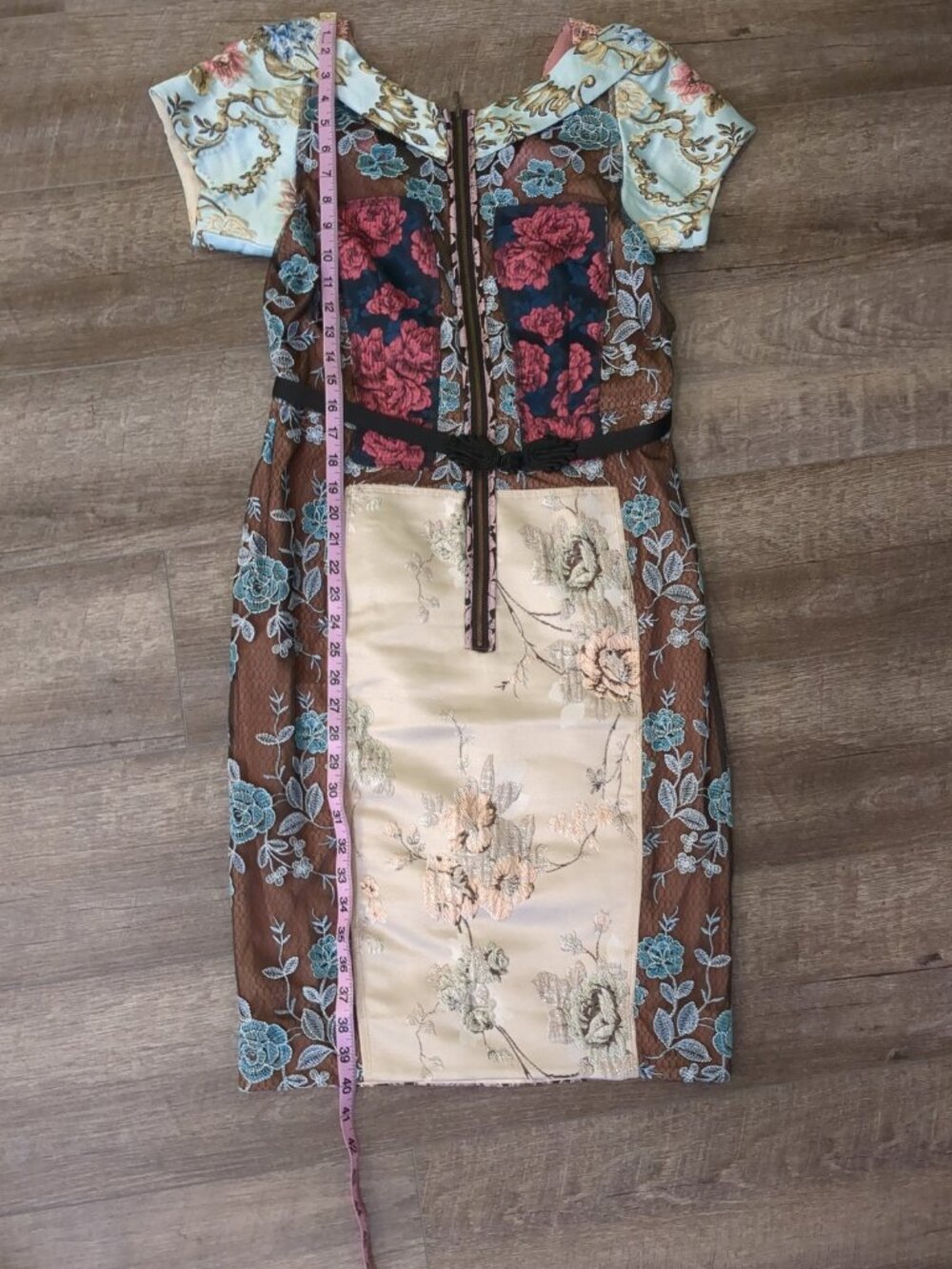 Anthropologie Byron Lars Beguile Pieced Brocade Dress Size 8 - Picture 12 of 13